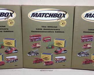 3 Matchbox 50th Anniversary Commemorative Ed Books