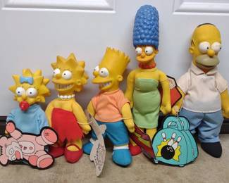1990 Burger King Meet The Simpsons Toys Complete