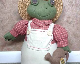 Frog Gardener Doorstop