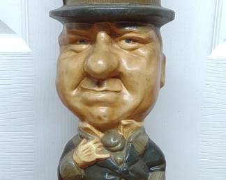 Vintage W.C. Fields Chalkware Statue