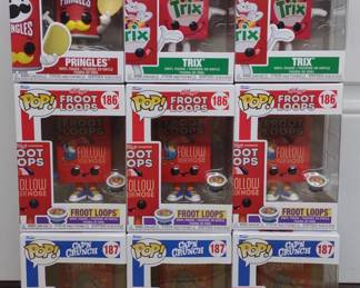 (9) Breakfast Cereal Funko POP! Figures In Box