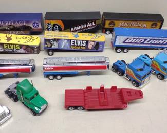 Matchbox Elvis & Advertising Semi Truck & Trailers