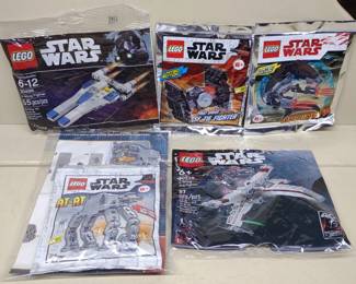 5 Sealed LEGO Star Wars Star Mini Ships & Droideka