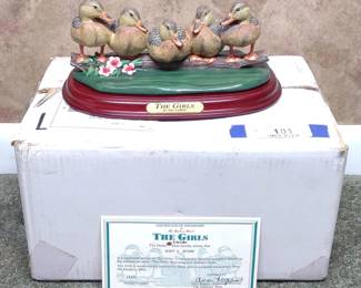 The Girls Danbury Mint Duck Sculpture / Figure