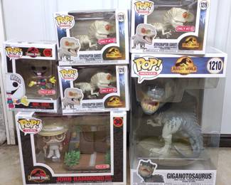 (6) Jurassic World Funko POP! Figures In Box