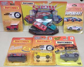 6 1980s-90s Matchbox Cars in Blister Packs