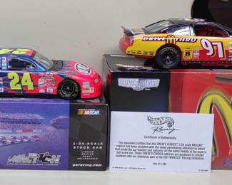 2 Hot Wheels Dupont Diecast Nascar Models w/ Boxes