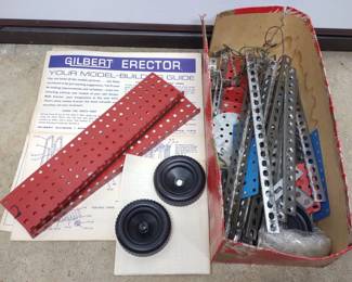 Vintage Erector Set w/ Pamphlet
