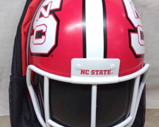 NC State Wolfpack College Football Helmet Backpack