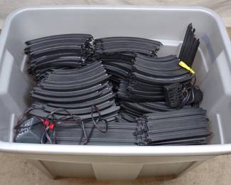 Tyco Double Rail Slot Car Track Set