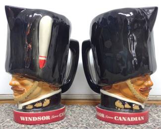 2 Windsor Supreme Canadian Whiskey Pitchers