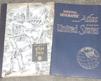 1958 & 1960 National Geographic Atlas Books