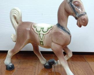 Vintage Porcelain Horse Figurine