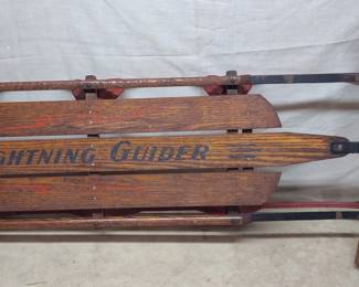 Vintage Lightning Glider Snow Sled