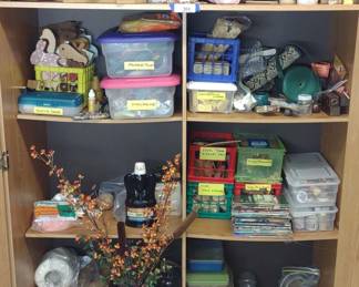 Cabinet of Craft Supplies & Materials