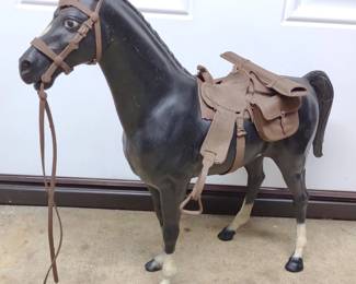 1960's Marx Johnny West Thunderbolt Horse Toy