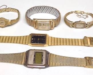 (5) Vintage Ladies Wrist Watches (Incl. Elgin)