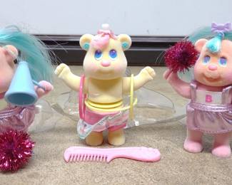3 Vintage 1991 Tyco Bitsy Bears w/ Packages