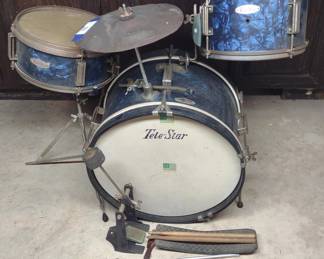 Vintage Tele Star Childs Beginner Drum Kit Set