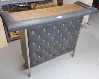 Vintage Mid Century Button Tufted Bar