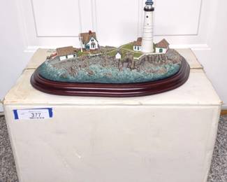 Danbury Mint Boston Light Lighthouse w/ Box