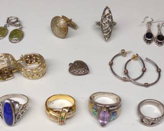 Sterling Silver Rings & Earrings