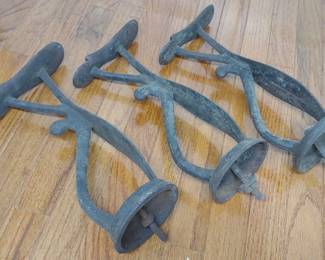 3 Antique Cast Iron Shoe Forms