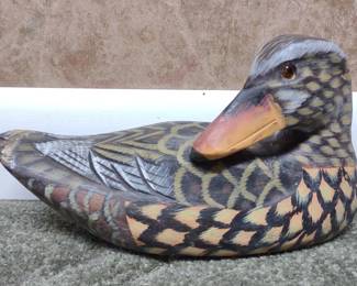 Folk Art Style Duck Decoy