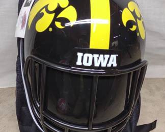 Iowa Hawkeyes College Football Helmet Backpack New