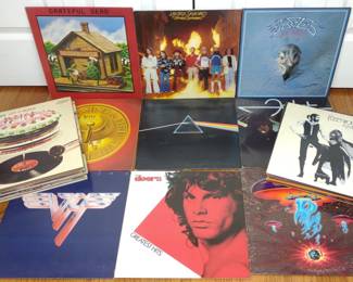 (33) Vintage Classic Rock Vinyl Record Albums
