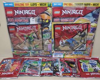 7 Sealed LEGO Ninjago Minifigures & Magazines