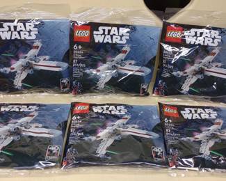 6 Sealed LEGO Star Wars X-Wing Starfighter 30654