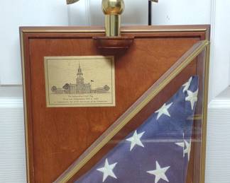 Independence Hall American Flag The Franklin Mint