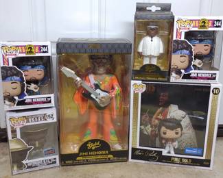 6 Musician Funko POP! Figures Hendrix, BIG & Elvis