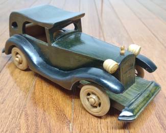 Wooden Replica Model of Antique Car