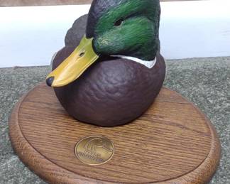 Ducks Unlimited Mallard Drake Duck Head Sculpture