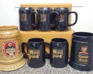 8 Great Beers Of The World & McCoy Beer Steins