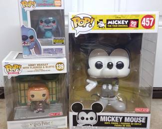 (3) Disney Funko POP! Figures In Box