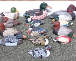 Miniature Duck Decoy Figurines