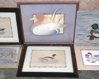6 Waterfowl & Duck Art Paintings & Prints