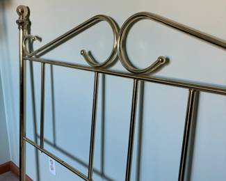 Vintage Brass Queen Headboard