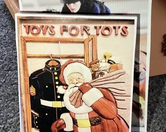 US Marine Corps Reserve Toys for Tots Proram Signs