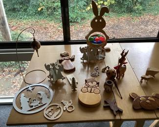 Variety of Hand Carved Nic Nacs