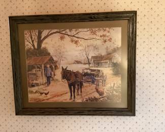 Framed Art Print Titled A Ride with Boss by John Yeackle Limited Edition