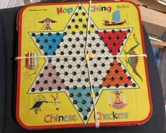 Vintage Hop Ching Chinese Checkers Game Board