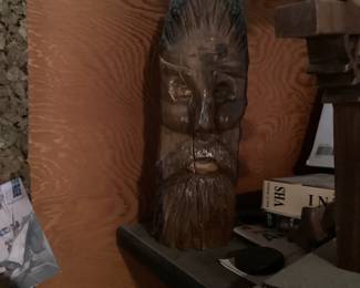 Folk Art Wood Spirit Carving