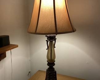 Vintage Wood Table Lamp