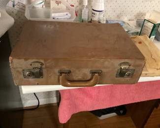 Vintage Leather Suitcase
