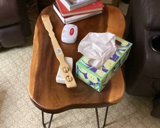 MCM Wood Accent Table with Hairpin legs