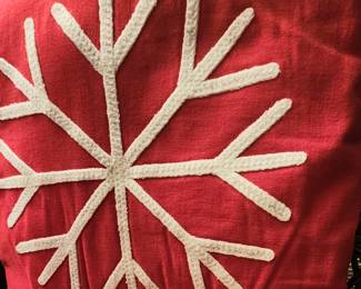 Snowflake on a cushion
